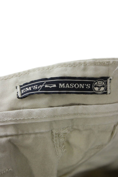 Ems Of Masons Mens Chino Khaki Pants Beige Cotton Button Size 48