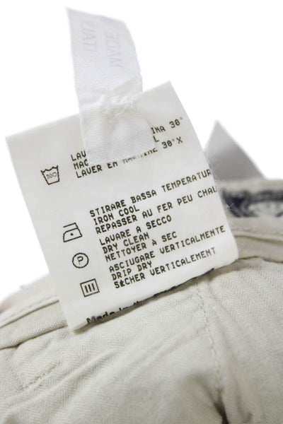 Ems Of Masons Mens Chino Khaki Pants Beige Cotton Button Size 48
