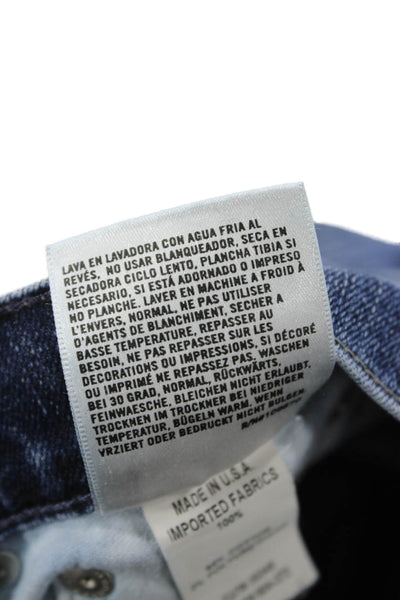 Citizens of Humanity Mens Straight Jeans Dark Blue Button 98% Cotton Size 30