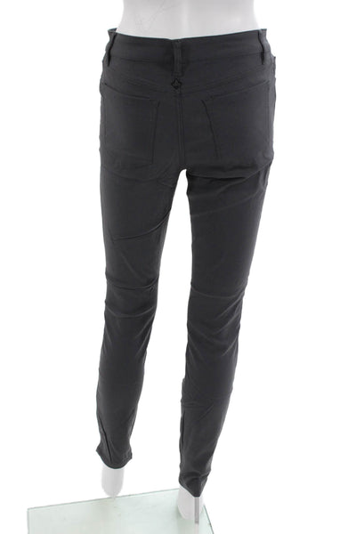 prAna Women Jegging Pants Dark Gray Nylon Elastane Size 2