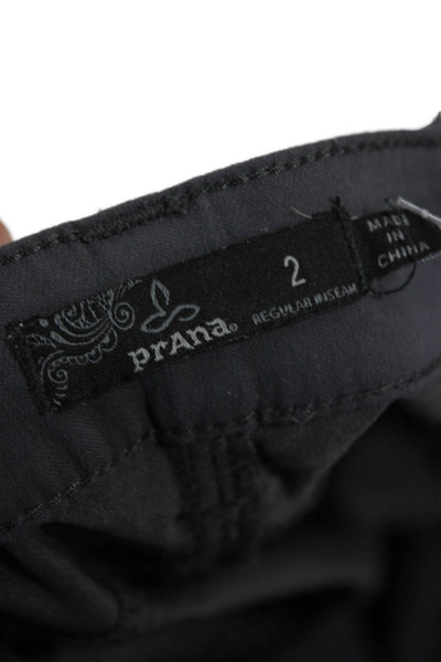 prAna Women Jegging Pants Dark Gray Nylon Elastane Size 2