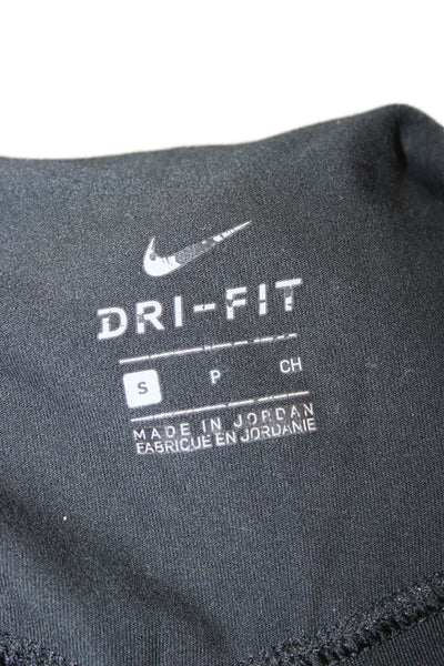 Nike Womens Ankle Leggings Black Polyester Blend Sports Size S