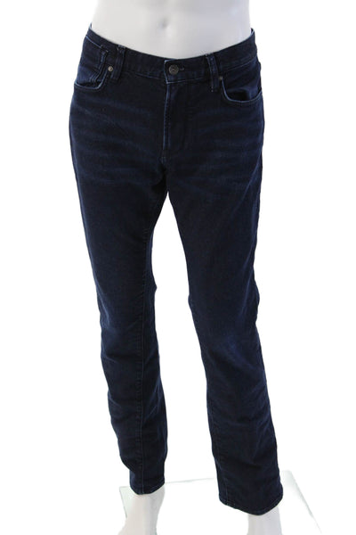 John Varvatos Mens Straight Dark Blue Jeans 94% Cotton Size 33