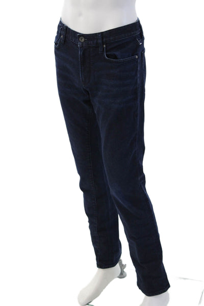 John Varvatos Mens Straight Dark Blue Jeans 94% Cotton Size 33