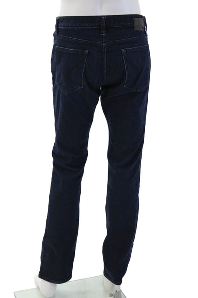 John Varvatos Mens Straight Dark Blue Jeans 94% Cotton Size 33