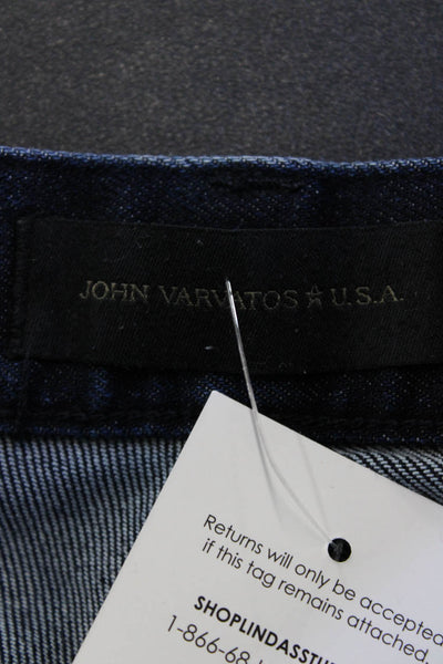 John Varvatos Mens Straight Dark Blue Jeans 94% Cotton Size 33