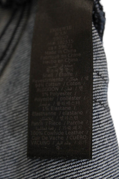 John Varvatos Mens Straight Dark Blue Jeans 94% Cotton Size 33