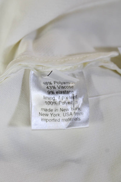 Rachel Comey Womens Basic White Round Neck Tank Size 4