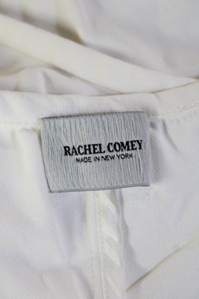 Rachel Comey Womens Basic White Round Neck Tank Size 4