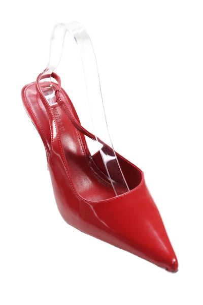 Steve Madden Womens Pointed Toe Reyes Slingbacks Pumps Red Size 9.5 Medium