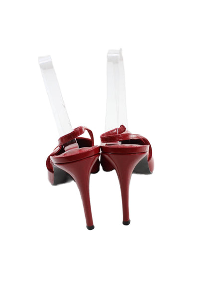 Steve Madden Womens Pointed Toe Reyes Slingbacks Pumps Red Size 9.5 Medium