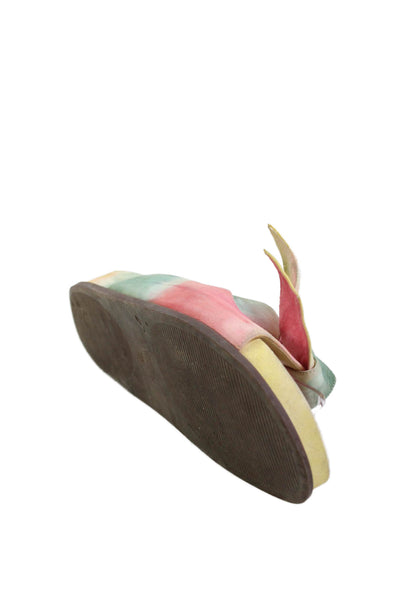 Alexandre Birman Womens Tie Dye Slide On Sandals Multicolor Size 38.5 8.5