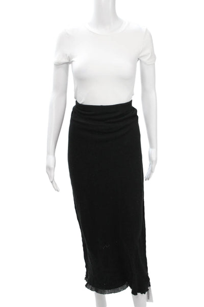 Standard James Perse Womens Straight Pencil Long Black Skirt Size 1