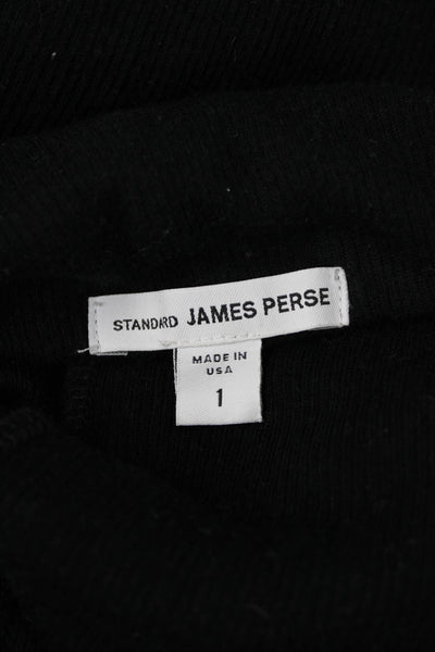 Standard James Perse Womens Straight Pencil Long Black Skirt Size 1