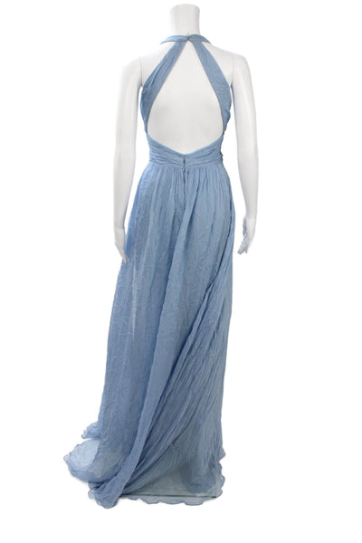 Pamela Dennis Women Silk Dark Blue Knee-Length Dress Short-Sleeve Size 4