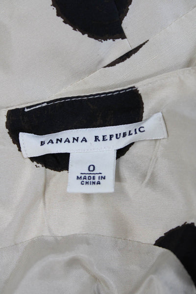 Banana Republic Women Fit & Flare Sundress Beige Cashmere Sleeveless Mini Size 0