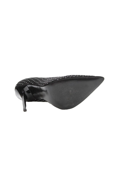 Zara Woman Womens Studded Pointed Toe Pump High Heels Black Size 7