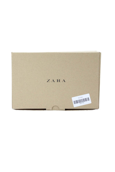 Zara Woman Womens Studded Pointed Toe Pump High Heels Black Size 7