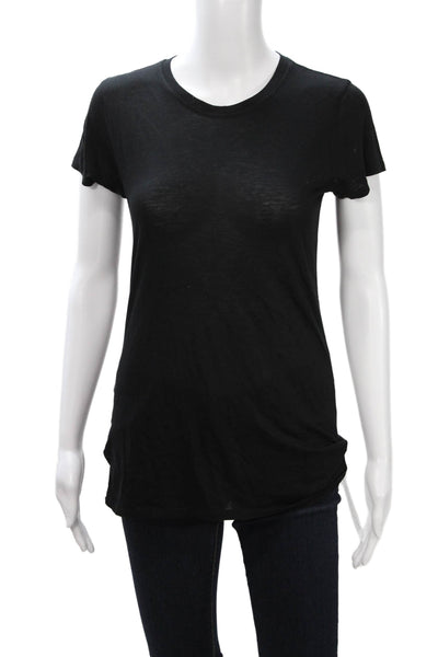 Vince Womens Basic Black T Shirt Size S