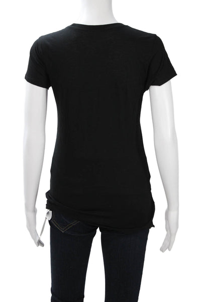 Vince Womens Basic Black T Shirt Size S