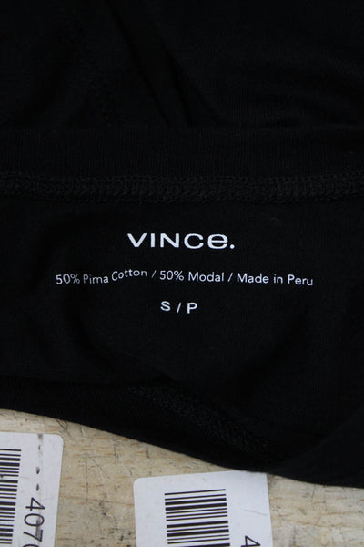 Vince Womens Basic Black T Shirt Size S