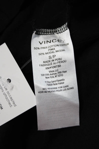 Vince Womens Basic Black T Shirt Size S