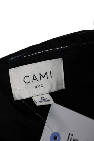 Cami NYC Women Biker Sleeveless Button-Up Top Black Size 6