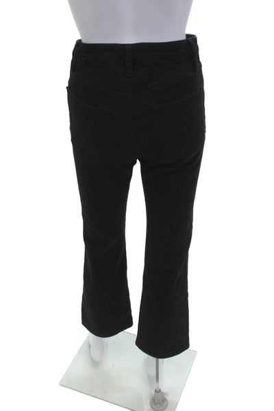 Amo Unisex Ankle Cropped Brown Pants Button Solid Designer Size 29