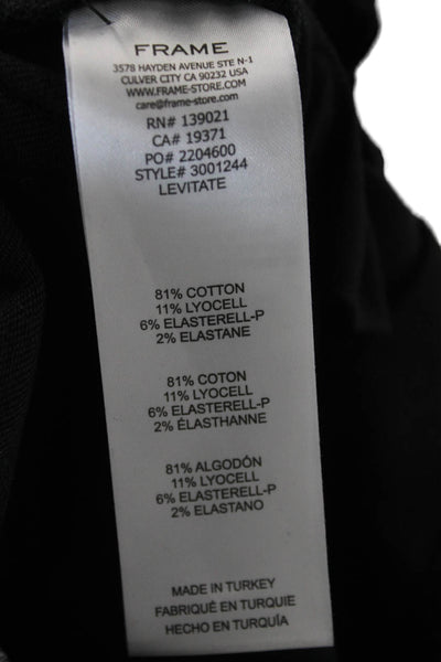 Amo Unisex Ankle Cropped Brown Pants Button Solid Designer Size 29
