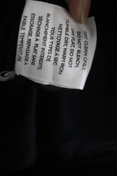 Mii Womens Cropped Black Cotton Pants Button Size XS