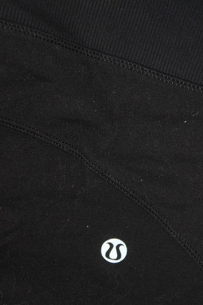 Lululemon Womens Tunic Hoodie Black Cotton High Neck Long Sleeve Size S