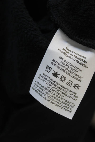 Nike Womens Pullover Sweatshirt Black Cotton Crew Neck Long Sleeve Size S