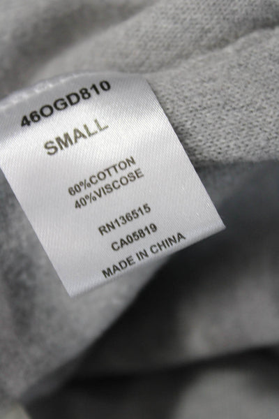 One Grey Day Unisex Sweat Shorts Gray Drawstring 60% Cotton 40% Viscose Size S
