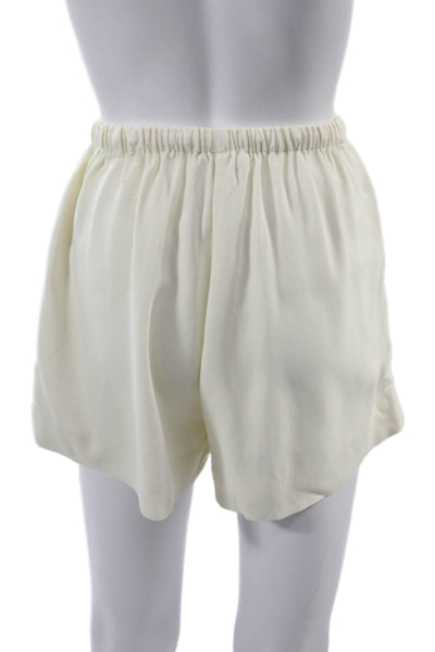 Solid & Striped Unisex Beige Drawstring Beach Shorts Size S