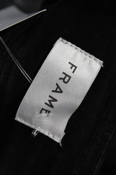 Frame Women Cropped Black Pants Size 0