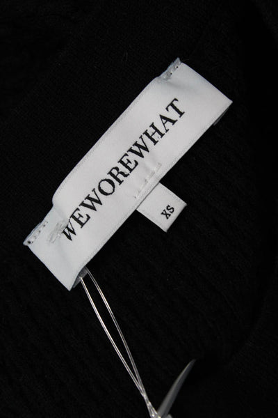 We Wore What Womens Basic High Neck Sleeveless Tank Black Size XS