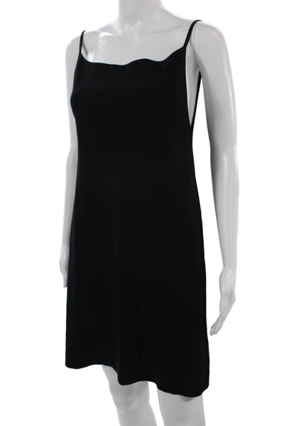 Zara Womens Slip Dress Black Sleeveless 90s Short Size L