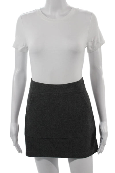 Laundry by Shelli Segal Women Mini Pencil Skirt Dark Gray Size 4
