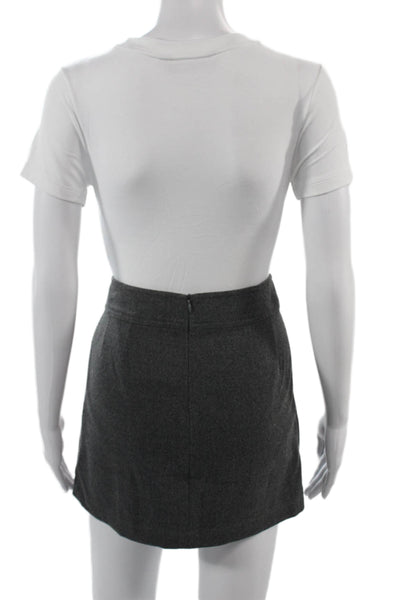Laundry by Shelli Segal Women Mini Pencil Skirt Dark Gray Size 4