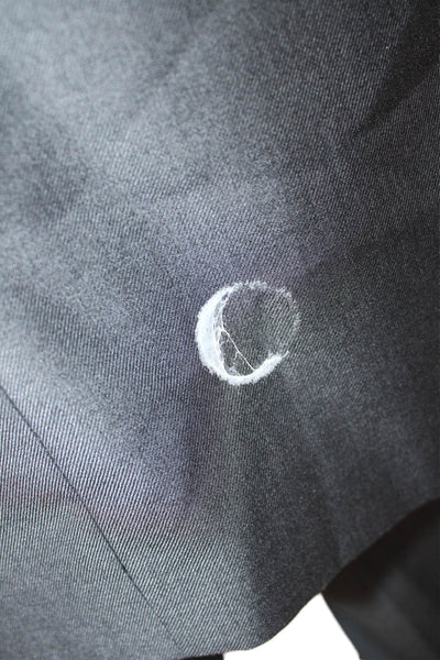 Alain Dupetit Mens 2 Piece Wool Suit Dark Gray Button Solid Size 42