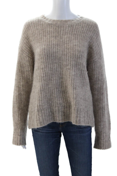 Electric & Rose Unisex Beige Mohair Wool Pullover Sweater Size M