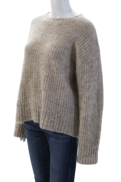 Electric & Rose Unisex Beige Mohair Wool Pullover Sweater Size M