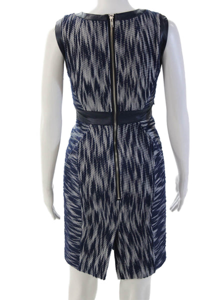 Milly Of New York Women Sheath Dress Dark Blue Sleeveless Knee Length Size 0