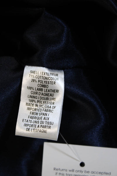 Milly Of New York Women Sheath Dress Dark Blue Sleeveless Knee Length Size 0