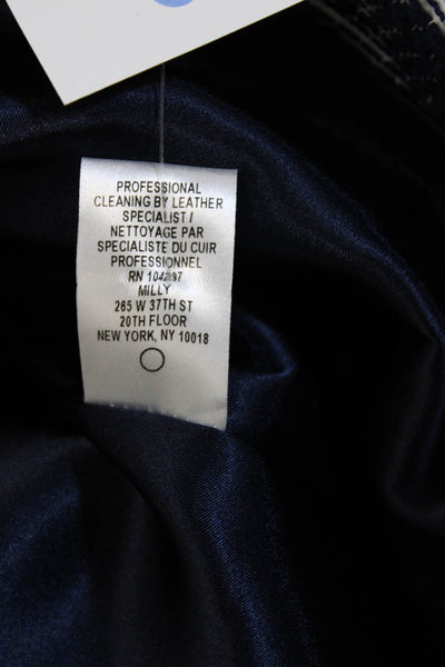 Milly Of New York Women Sheath Dress Dark Blue Sleeveless Knee Length Size 0