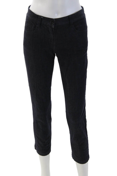 Theory Women Dark Blue Cropped Ankle Pants Size 0