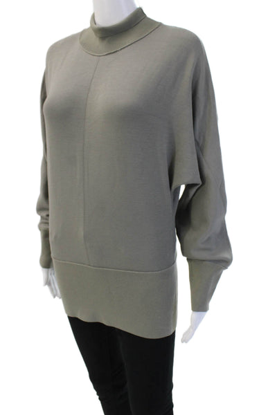 Theory Unisex Pullover Mock Neck Gray Sweater Size M