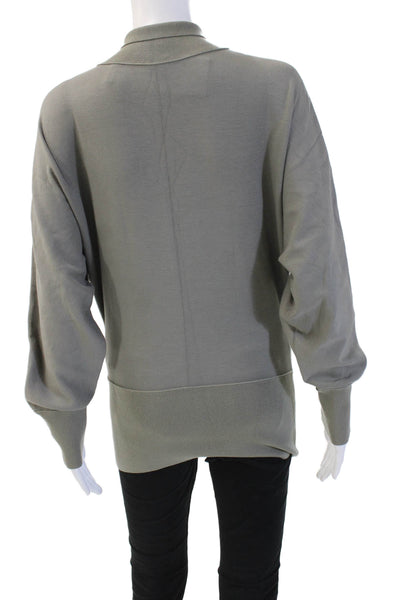 Theory Unisex Pullover Mock Neck Gray Sweater Size M