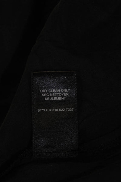 Rebecca Taylor Women Black Silk V-Neck Camisole Sleeveless Size M