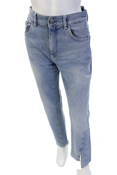 DL1961 Unisex Straight Jeans Light Blue High Rise Button Fly Size 24